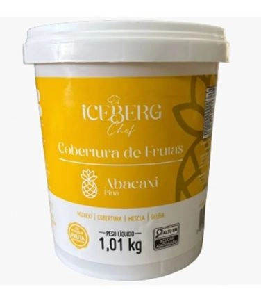 Pote Cobertura De Abacaxi C/pedacos 1,1kg