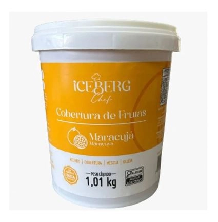 Pote Cobertura De Maracuja C/pedacos 1,1kg