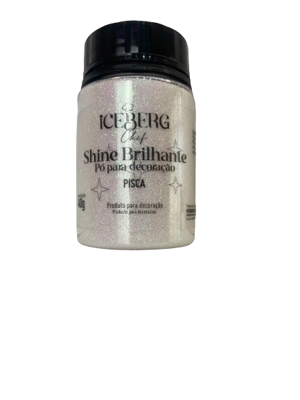 Po P/ Revest Efeito Brilhante Pisca 40g Iceberg