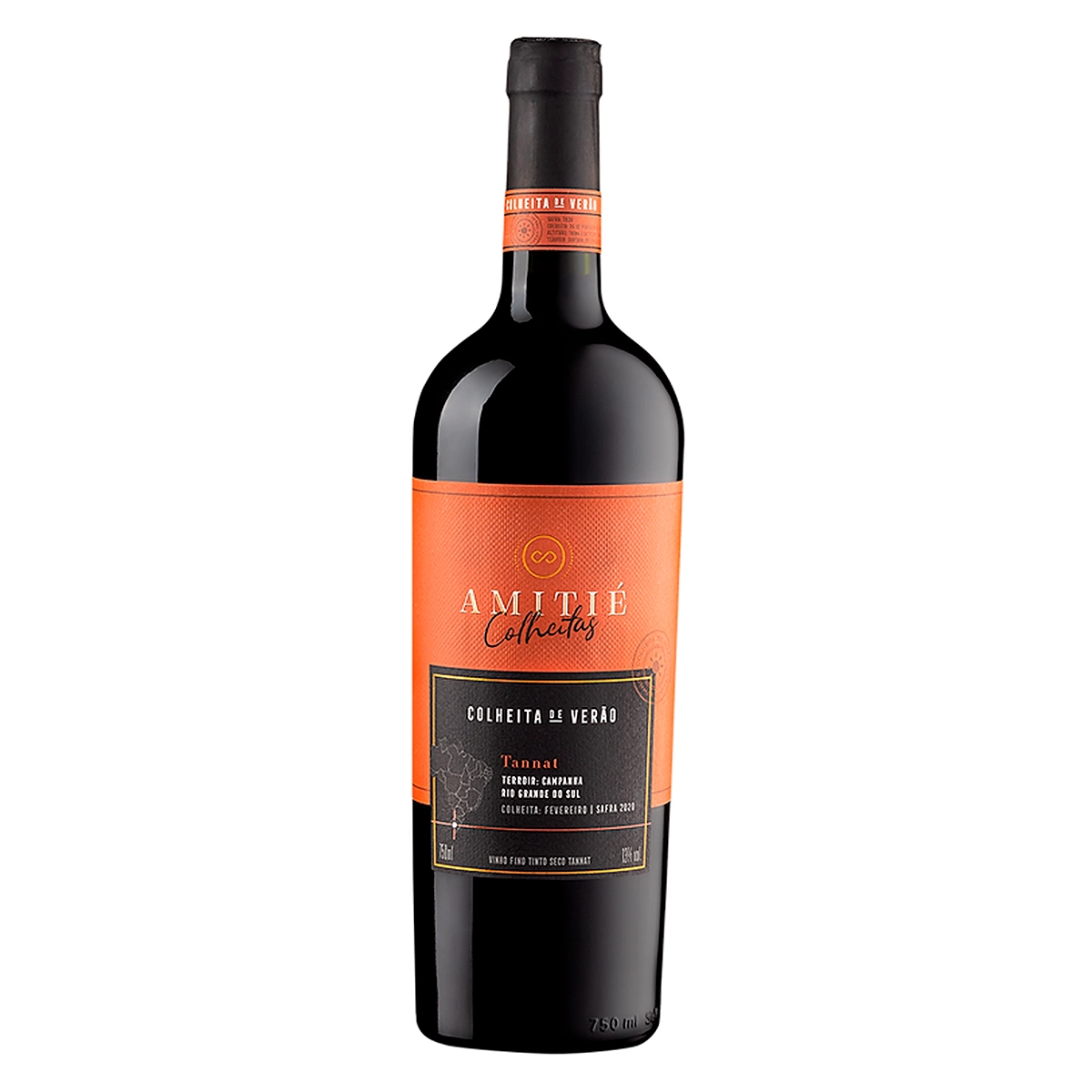 Vinho Brasileiro Amitie Colheitas Campanha 750ml Tannat