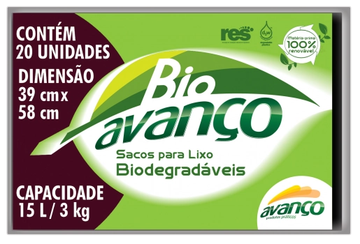 Saco De Lixo Avanco 15l