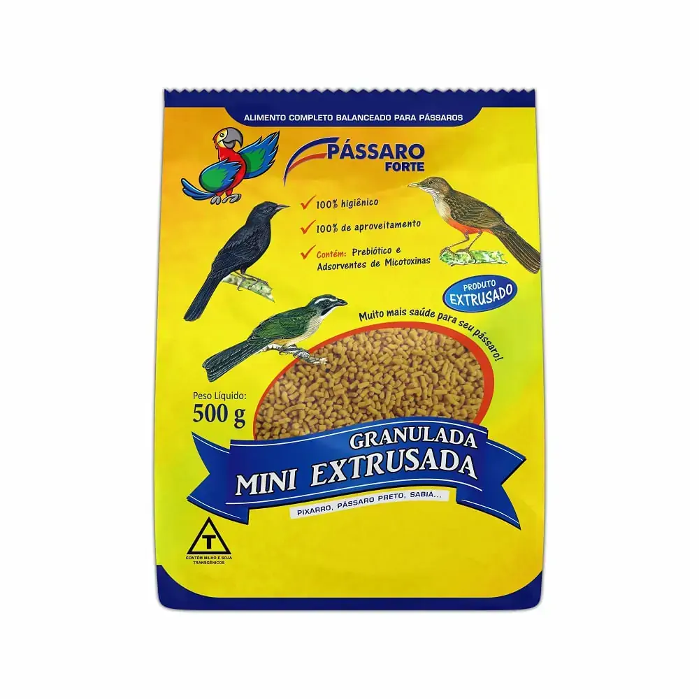 Ração Granulada Fina Mini Extrusada 500g