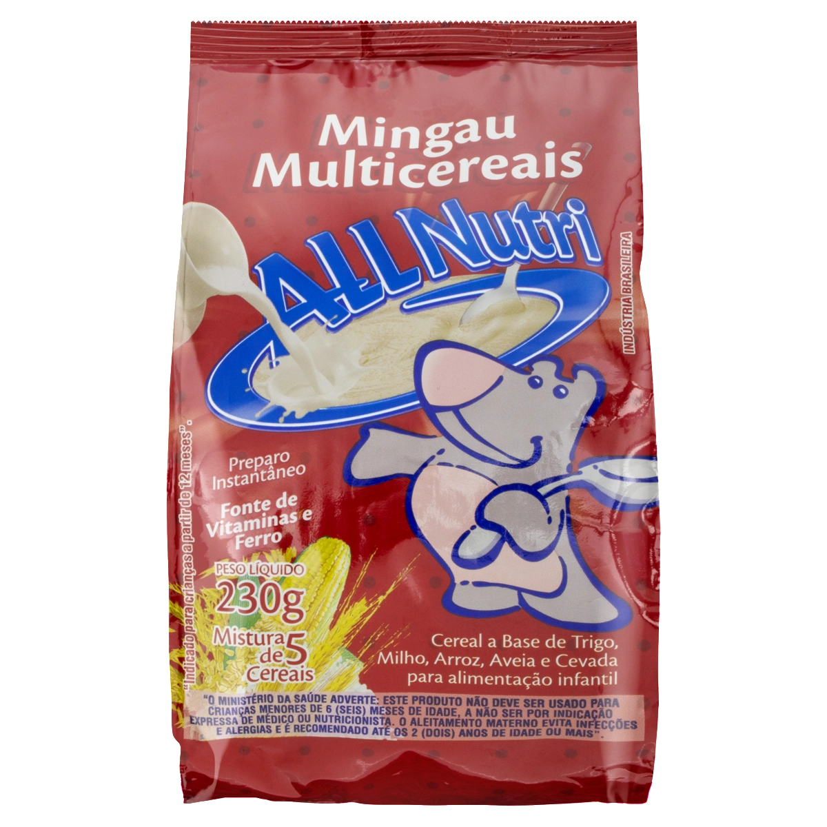 Mingau Multicereais Allnutri Pacote 230g
