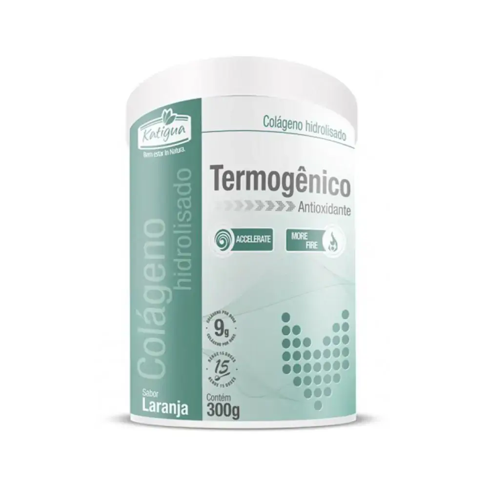 Colageno Hidrolisado Termogenico Laranja 300g Katigua