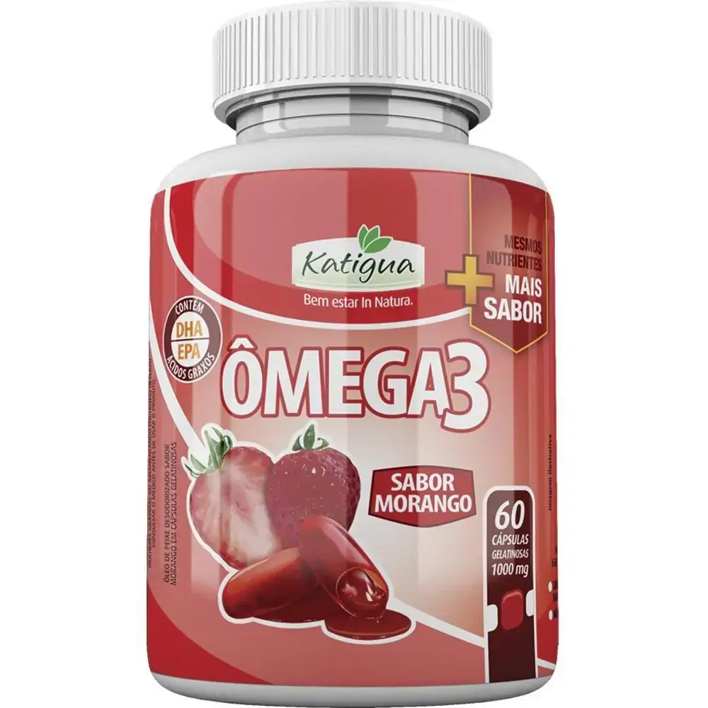 ômega 3 60caps Sabor Morango Katigua