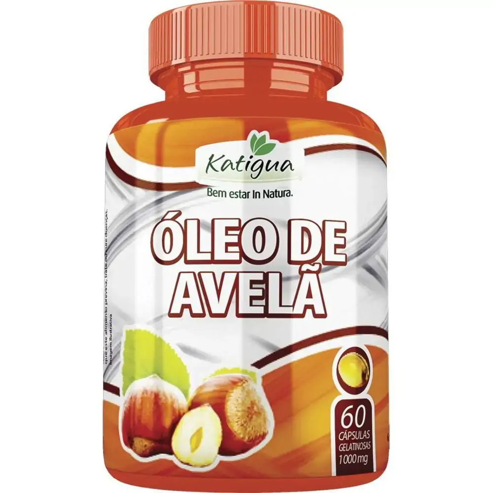 óleo De Avelã 1000mg 60 Cáps Katigua