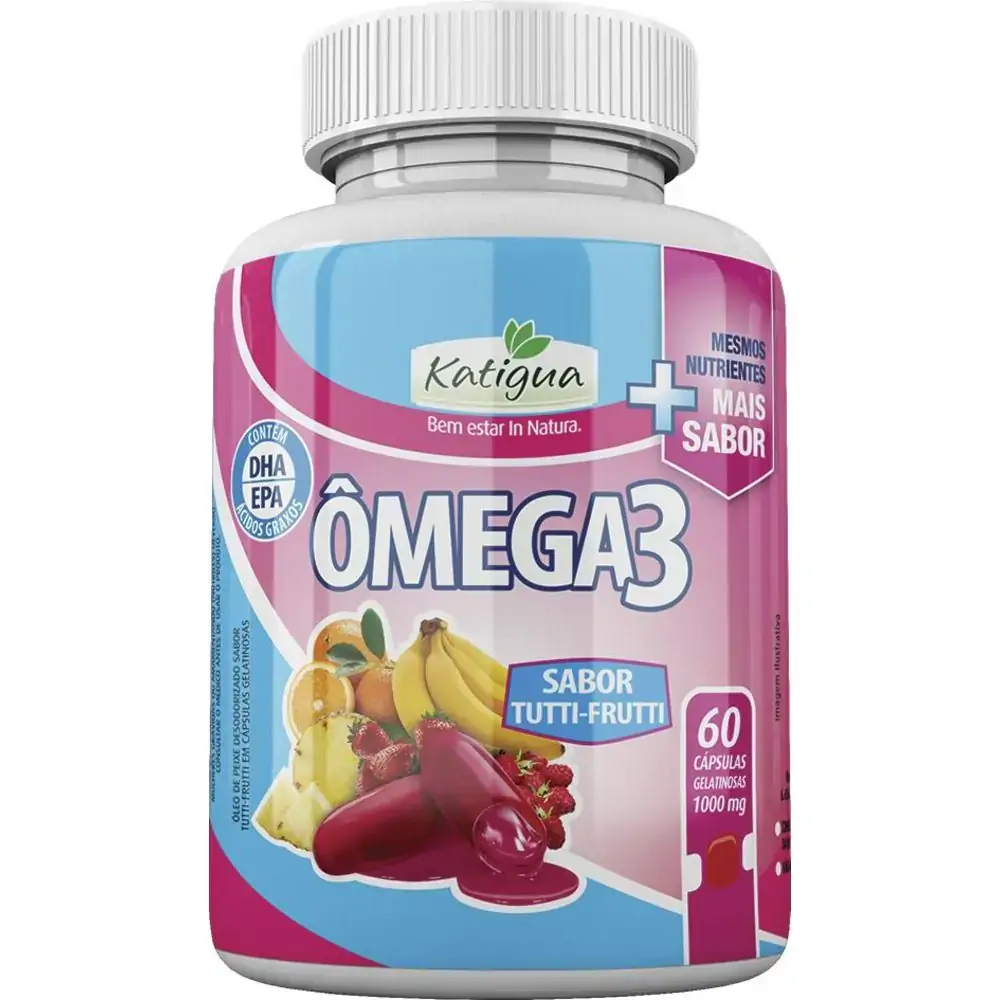 Omega 3 60 Caps Sabor Tutti Frutti Katigua