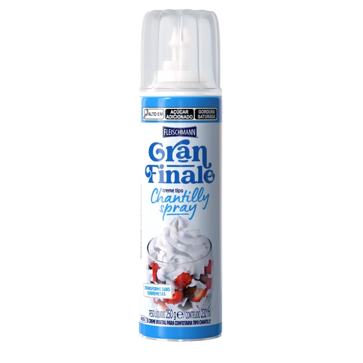 Creme Chantilly Fleischmann Gran Finale Frasco 250g Spray