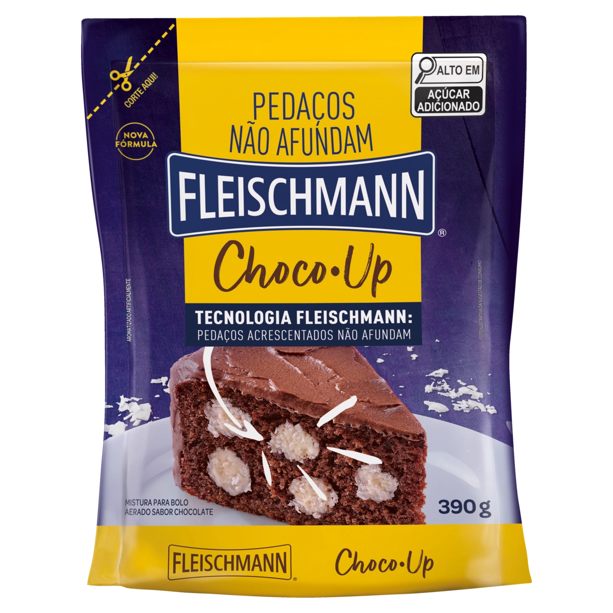 Mistura para Bolo FLEISHMANN Choco Up 390g