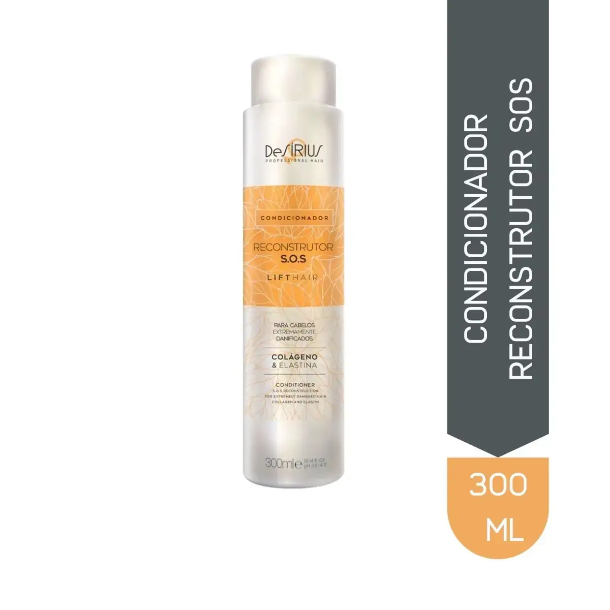 Condicionador Reconstrutor SOS com Colágeno Lift Hair De Sírius 300ml