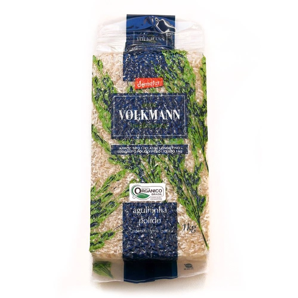 Arroz Agulhinha Orgânico e Biodinâmico Polido a Vácuo 1kg Volkmann Validade 22/10/21 Arroz Cateto Orgânico e Biodinâmico Polido a Vácuo 1kg Volkmann Validade 01/10/21