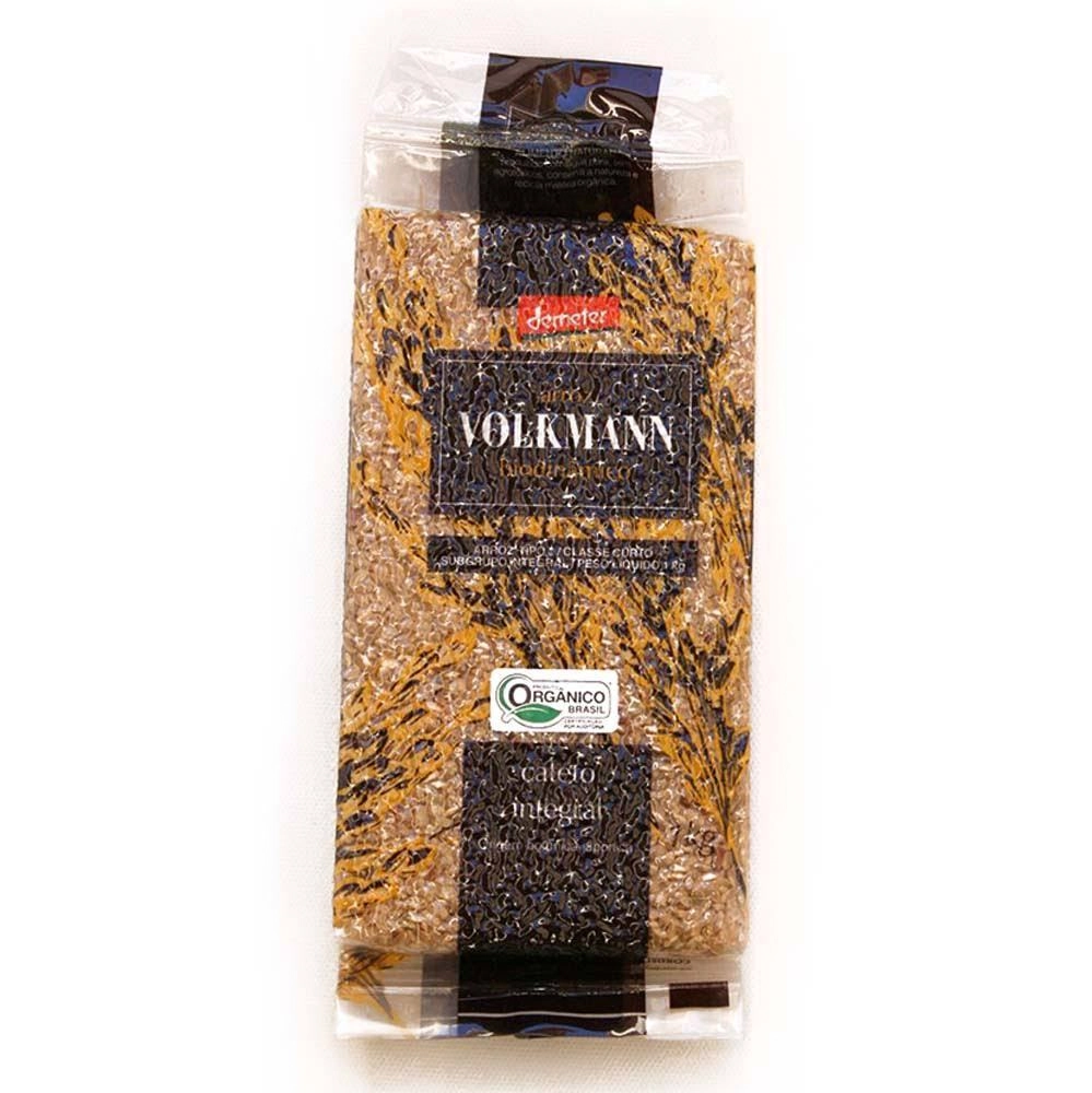 Arroz Cateto Integral Orgânico e Biodinâmico a Vácuo 1kg Volkmann Validade 24/09/21