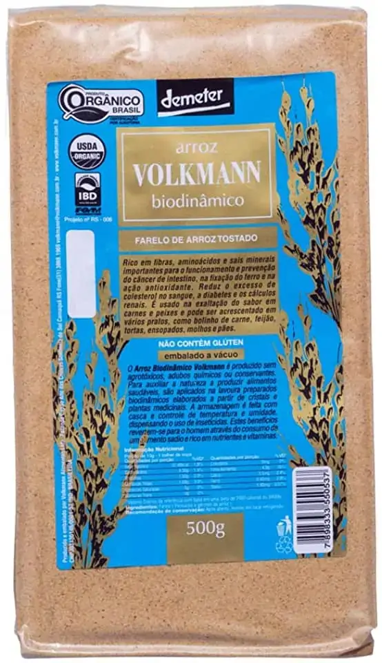 Volkmann Farelo De Arroz Tostado 250g