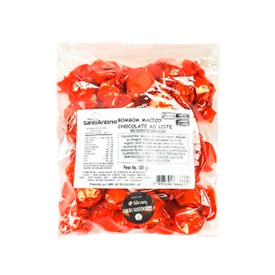 Choco Bombom Ao Leite Sicao Pct 500g Borussia