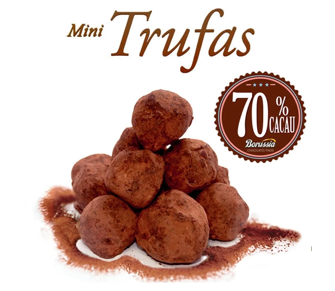 Mini Trufa Chocolate 80 Cacau Caixa Com 200 Gr.
