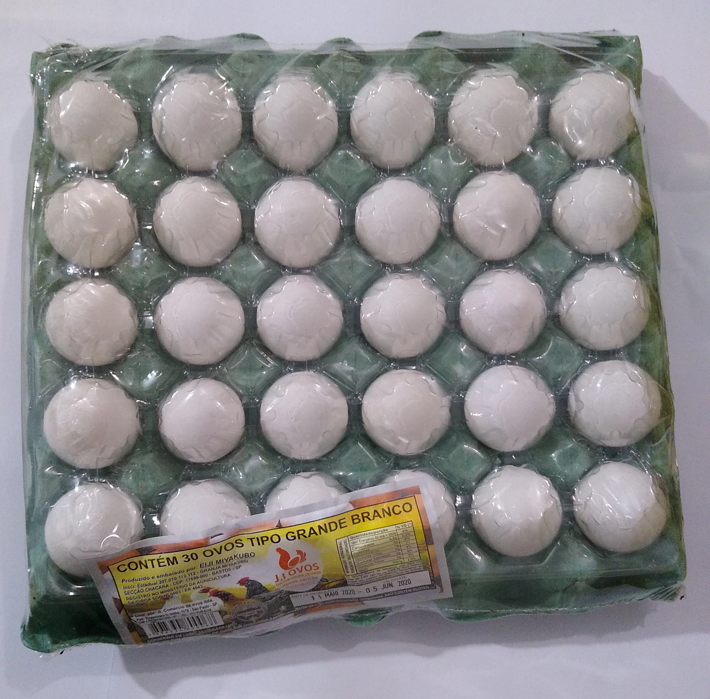 Ovos Ji C/30 Tipo Grande Branco