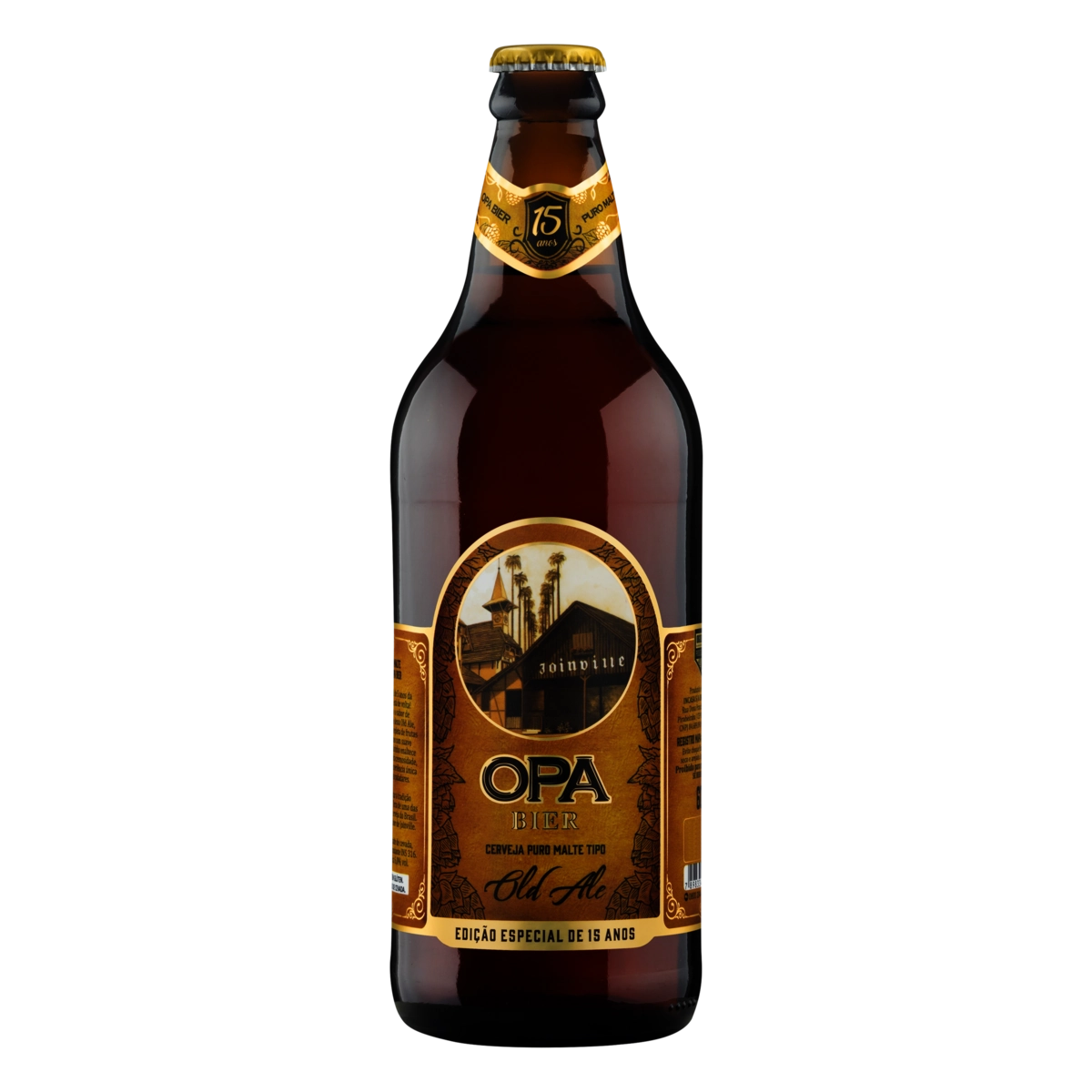 Cerveja Old Ale Puro Malte Opa Bier Garrafa 600ml Edição Especial De 15 Anos