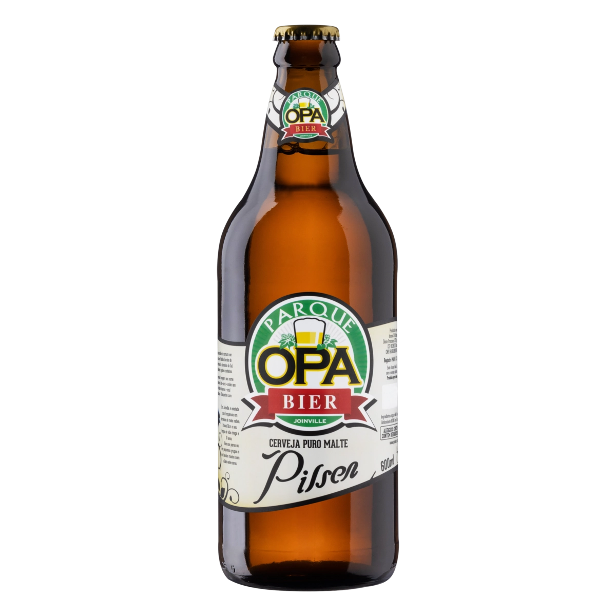 Cerveja Pilsen Puro Malte Parque Opa Bier Garrafa 600ml
