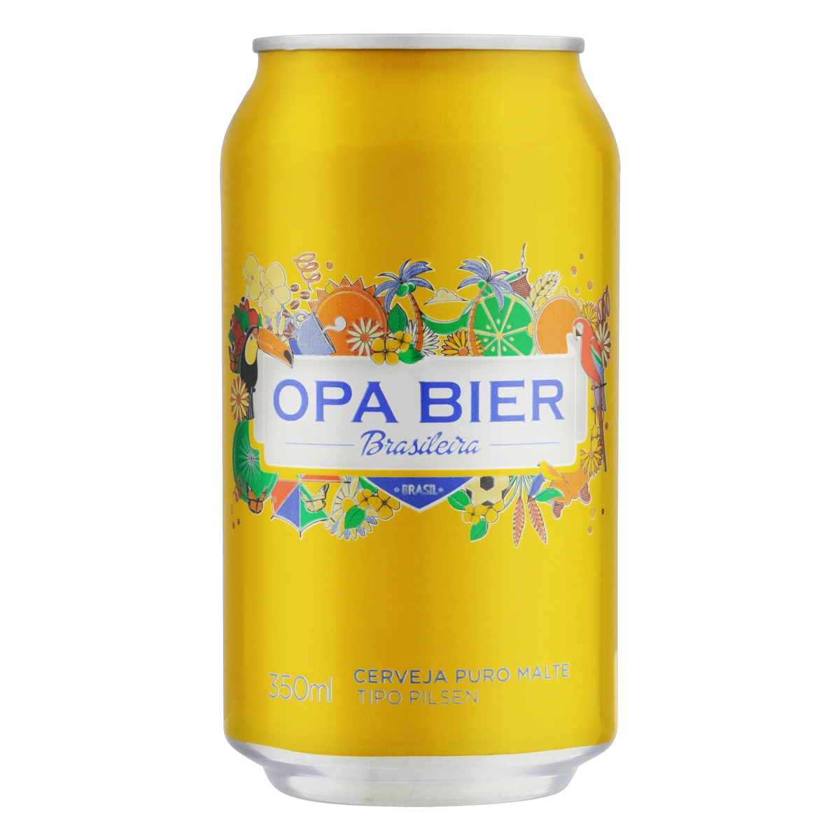 Cerveja Puro Malte Tipo Pilsen Opa Bier Brasileira Lata 350ml