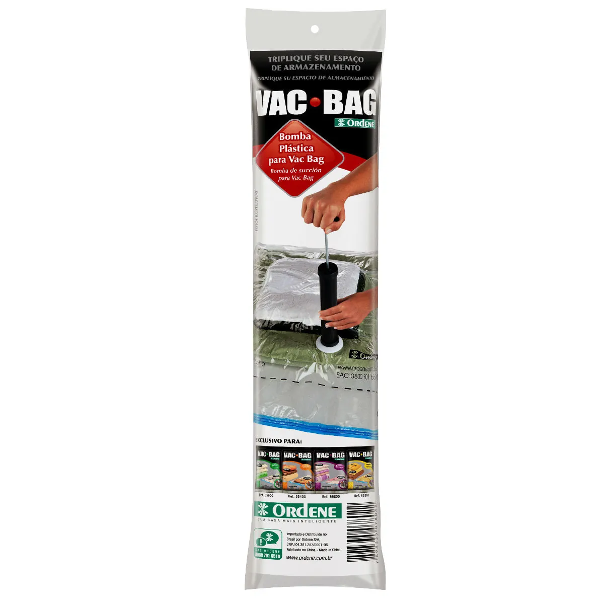 Bomba Plástica Vac Bag 56100 Ordene