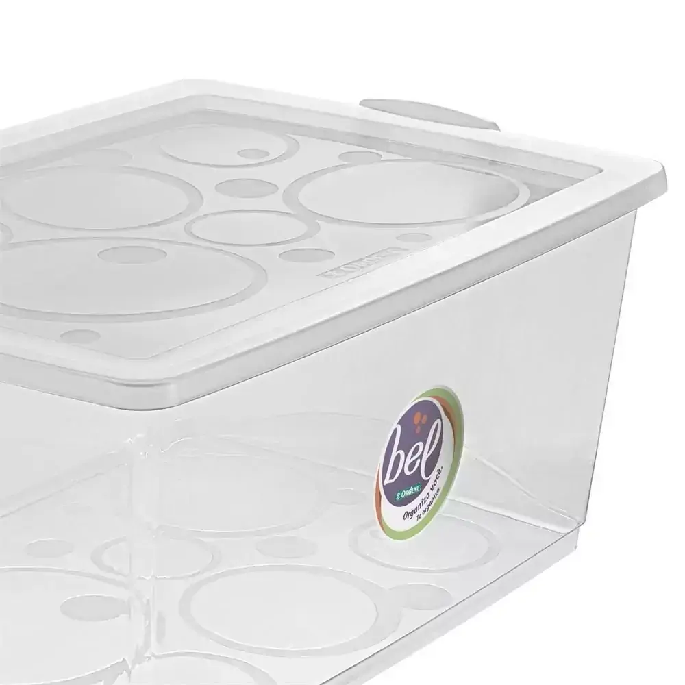 Organizador com Trava 60 Litros Transparente
