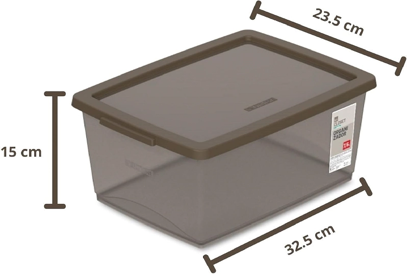 Organizador 7.5l Fume C Trava Or80459 Ordene