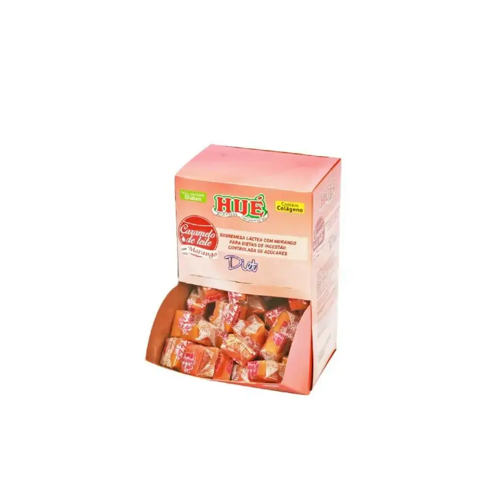 Caramelo de Leite Diet com Morango