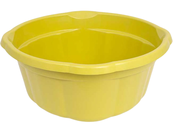 Bacia Terraplast Canelada 20l Amarela Ref521