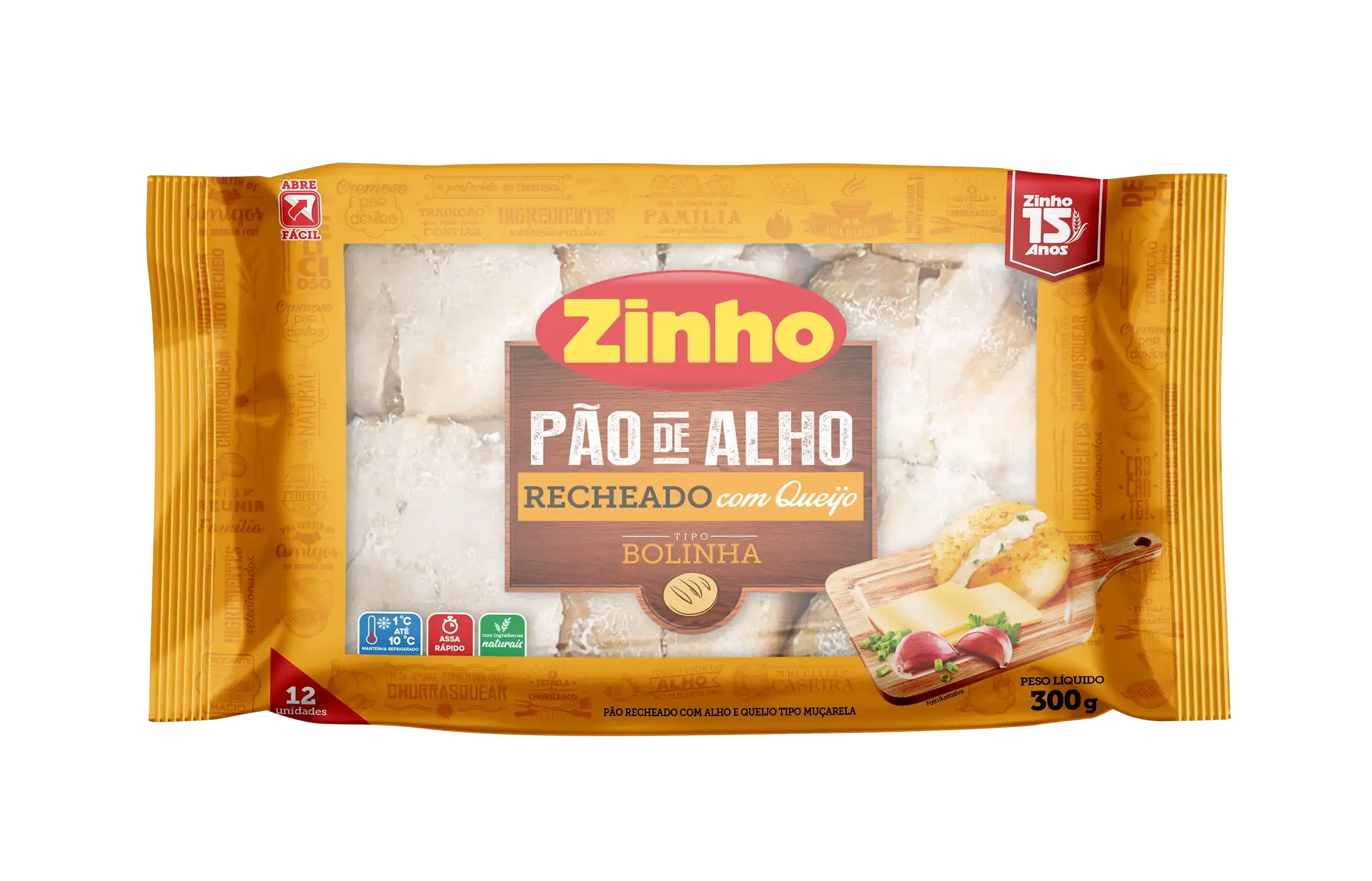 Pao De Alho Bolinha Tradicional 12 X 300g