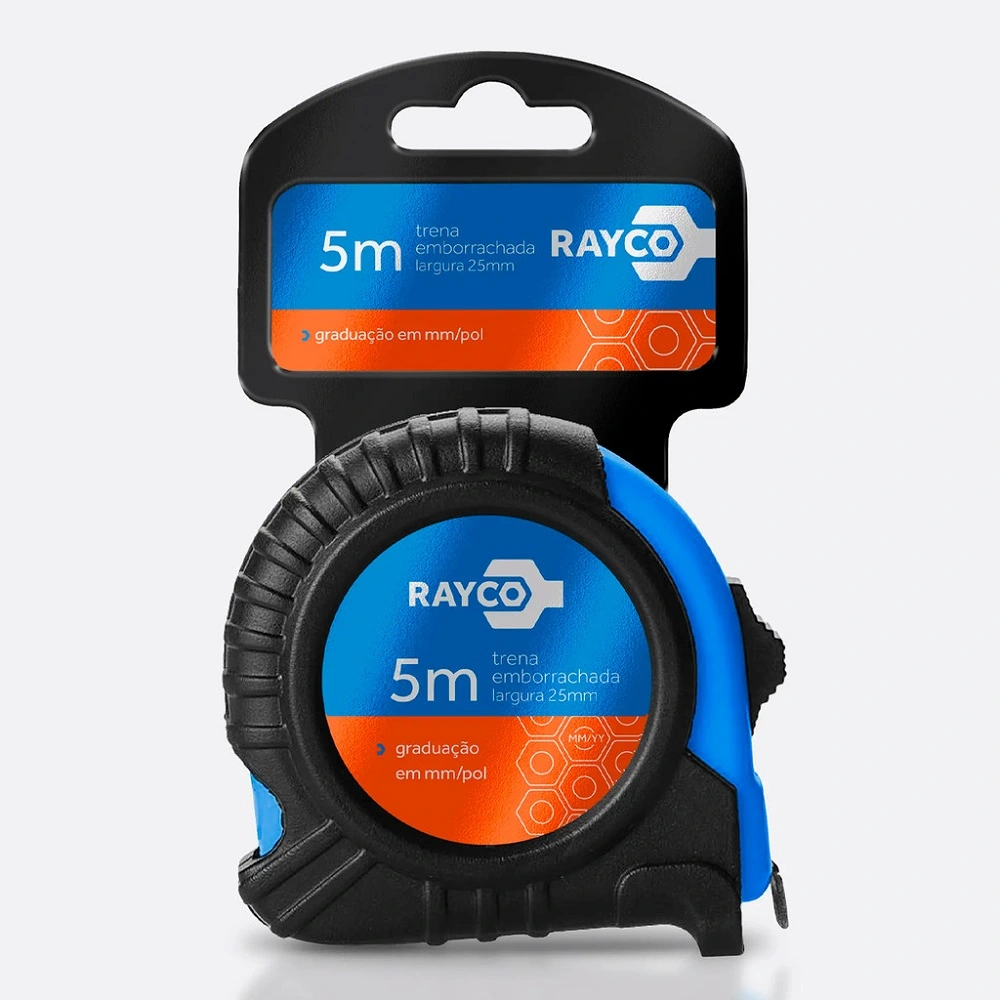 Trena 5.0m X 19mm Emborrachada - Rayco