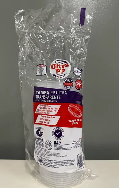 Tampa P/copo Termico 200/240/300ml C/50 Ultra