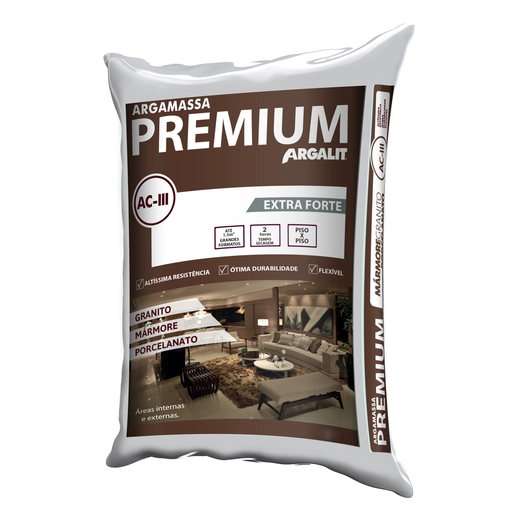 Argamassa ACIII Interno e Externo 15kg Branco Argalit