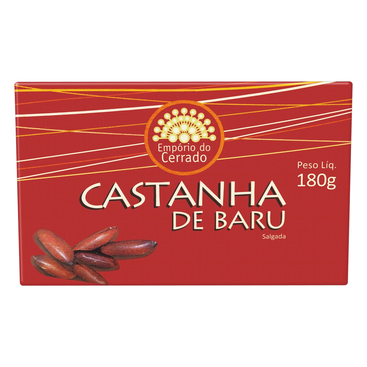 Castanha De Baru Salgada Empório Do Cerrado Pote 180g