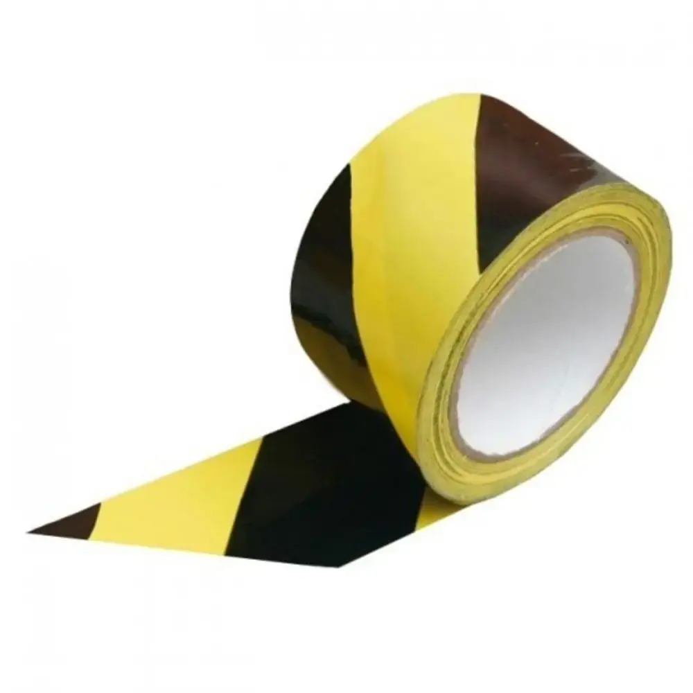 Fita Demarcacao 100 X 30mt Preta/amar