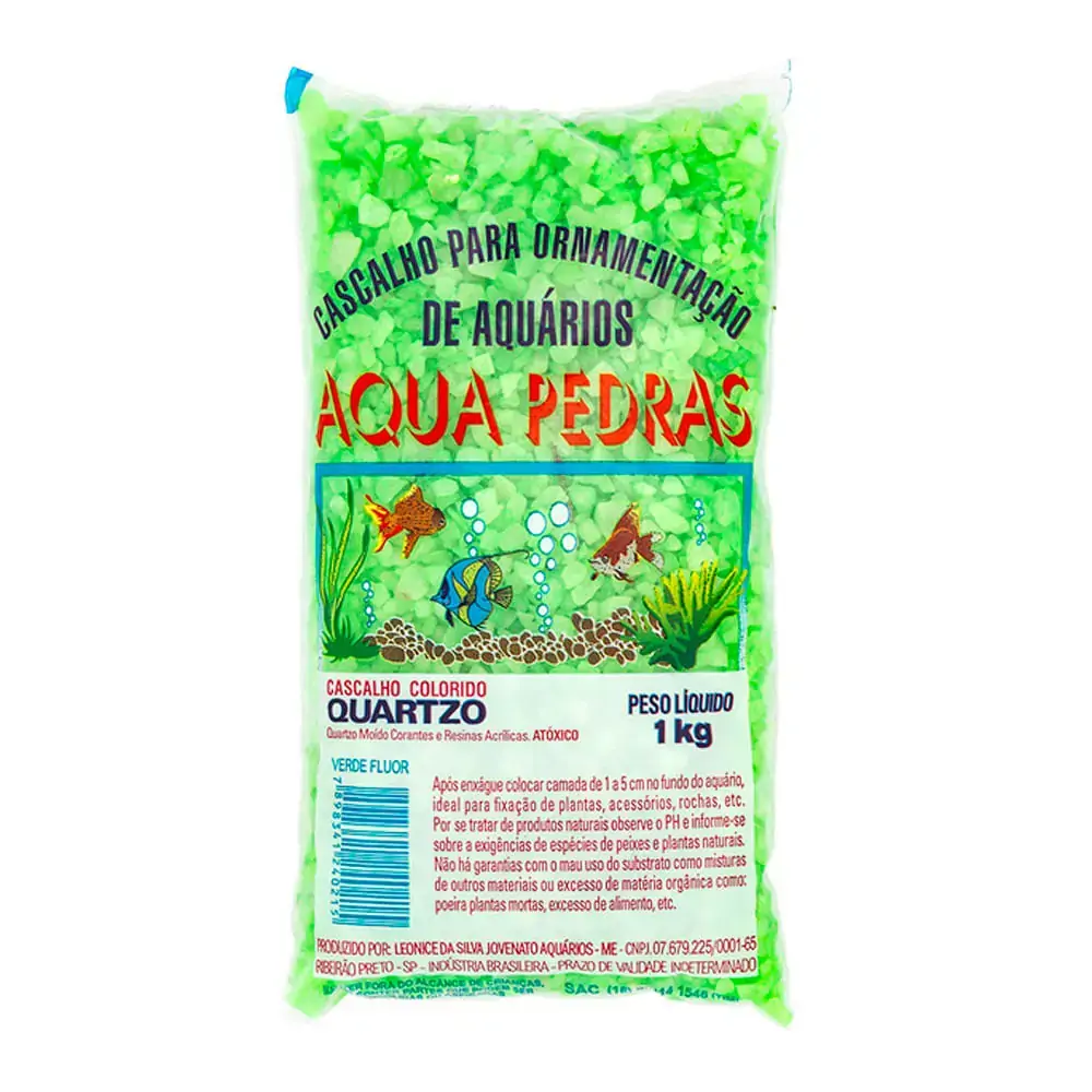 Cascalho Para Aquários Aqua Pedra De Quartzo Natural N° 02 Branco