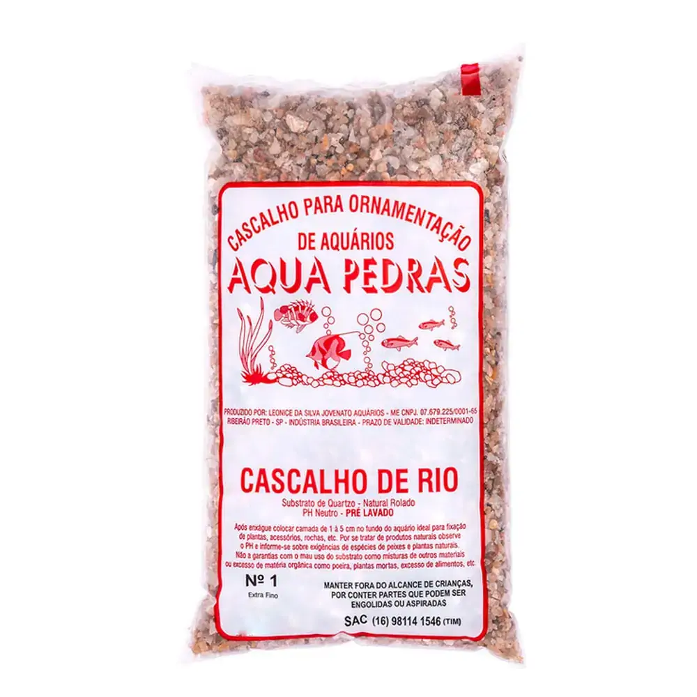 Cascalho De Rio N.1 1kg