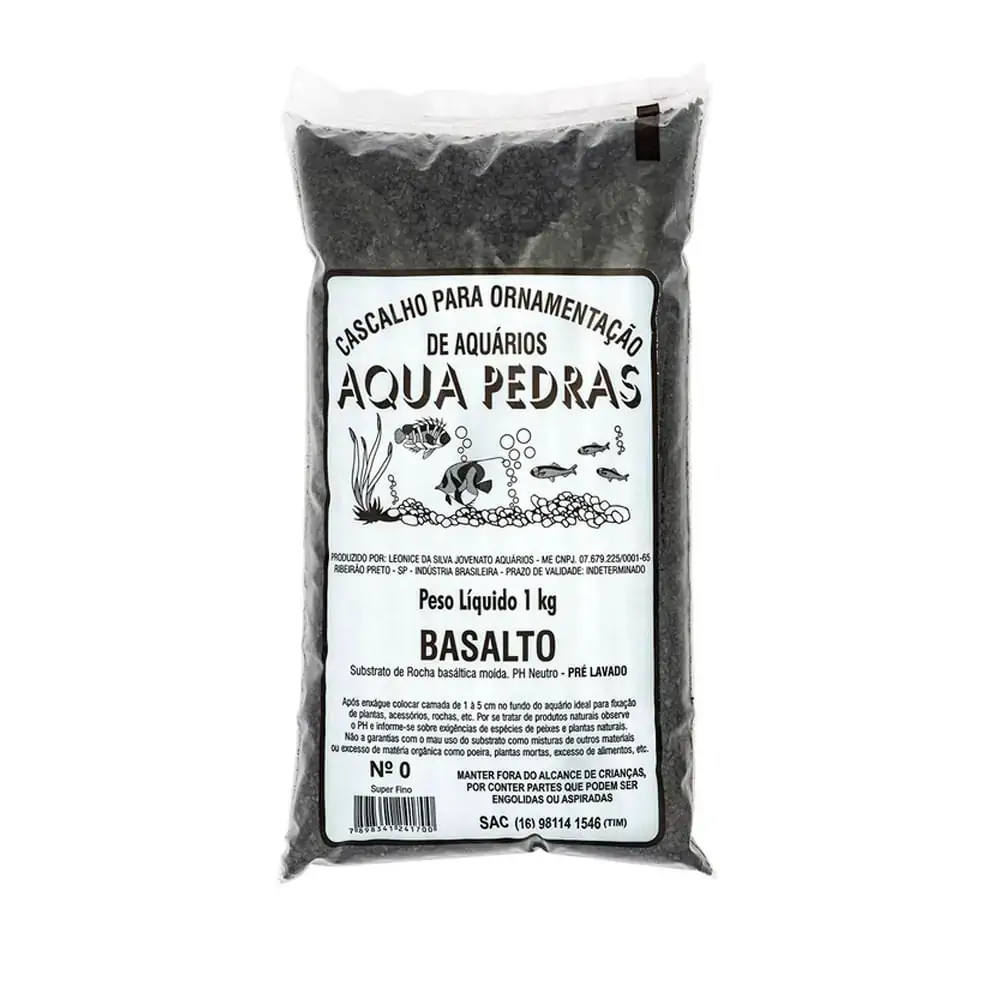 Subs.aqua Pedras Basalto Nr0 1kg