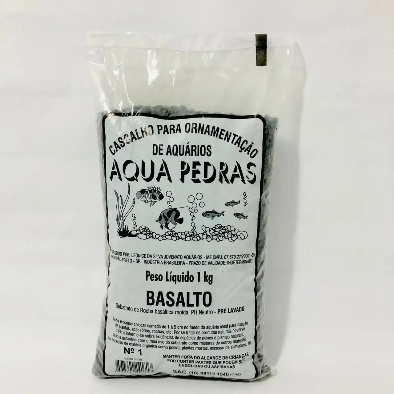 Substrato Para Aquários Aqua Pedras Basalto