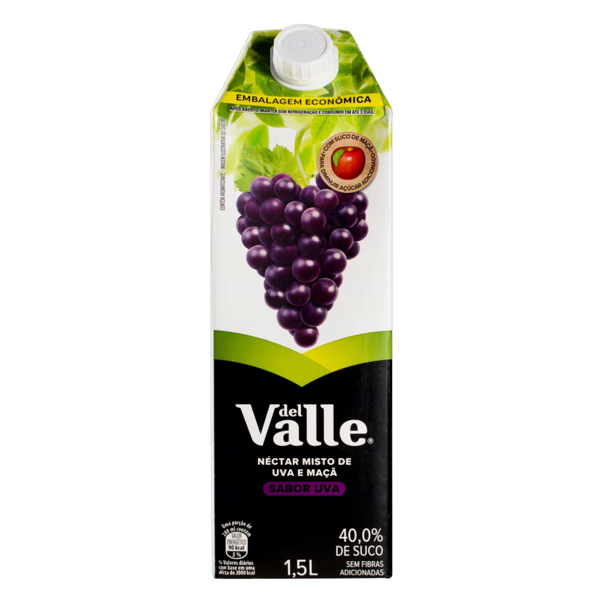 Néctar Uva Del Valle Caixa 1,5l Embalagem Econômica