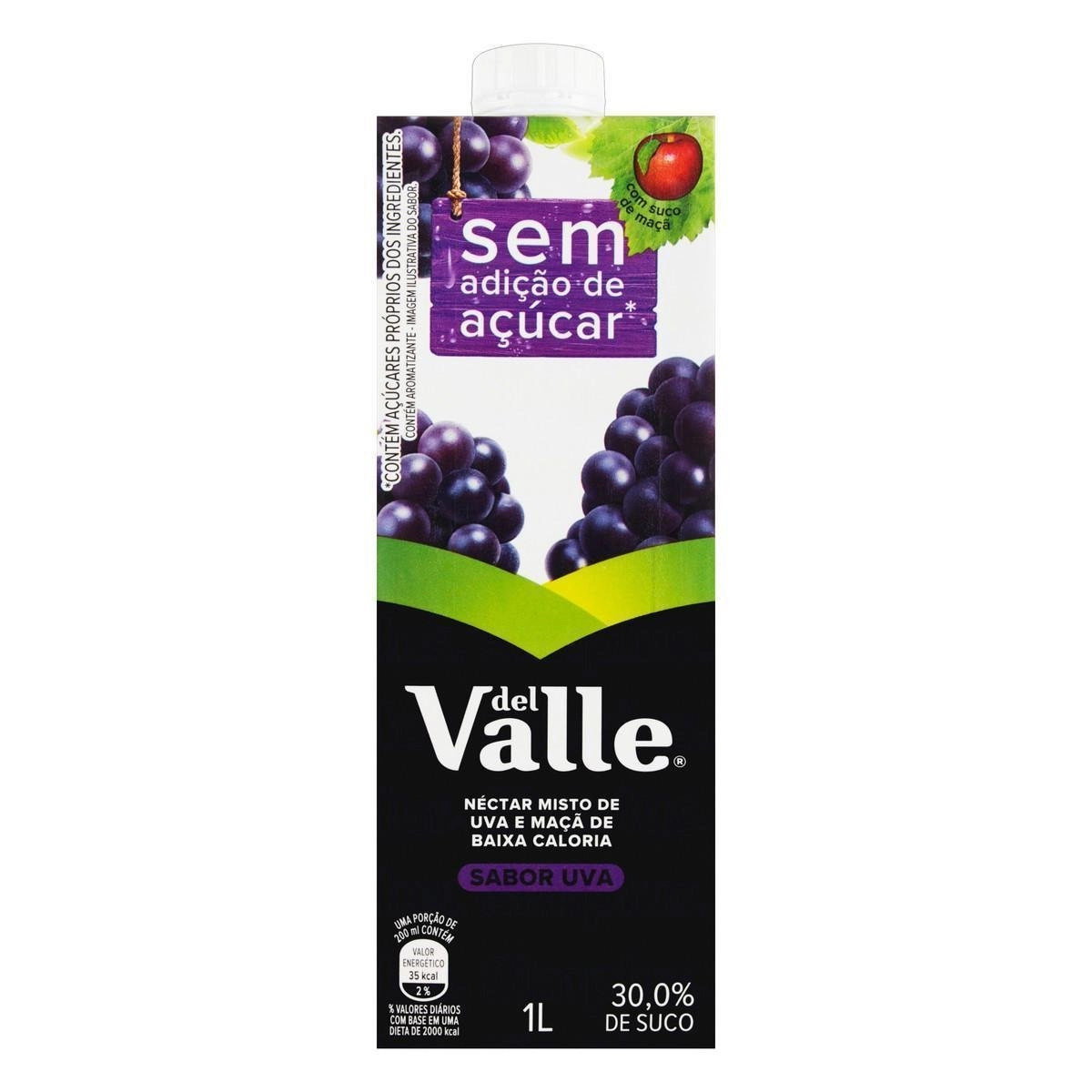 Suco Del Valle Néctar Sabor Uva Sem Açúcar TP 1L