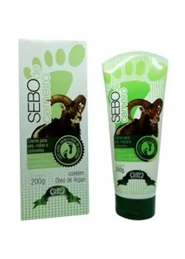 Creme De Sebo De Carneiro Com óleo De Argan Flora Pura 200g