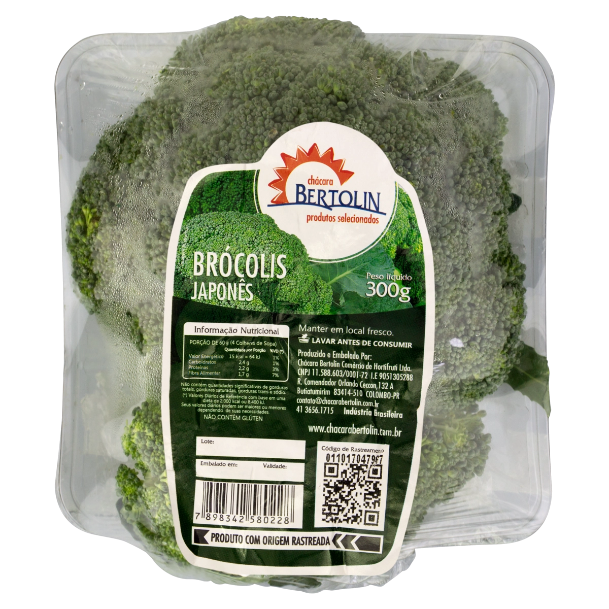 Brócolis Japonês Chácara Bertolin 300g