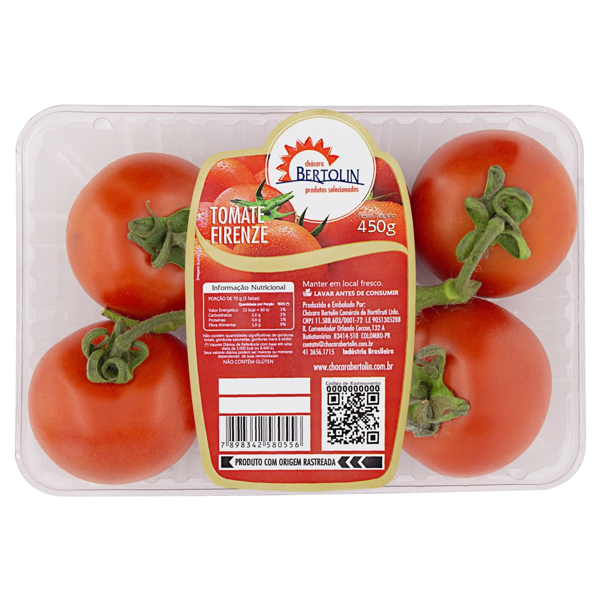 Tomate Firenze Chácara Bertolin 450g