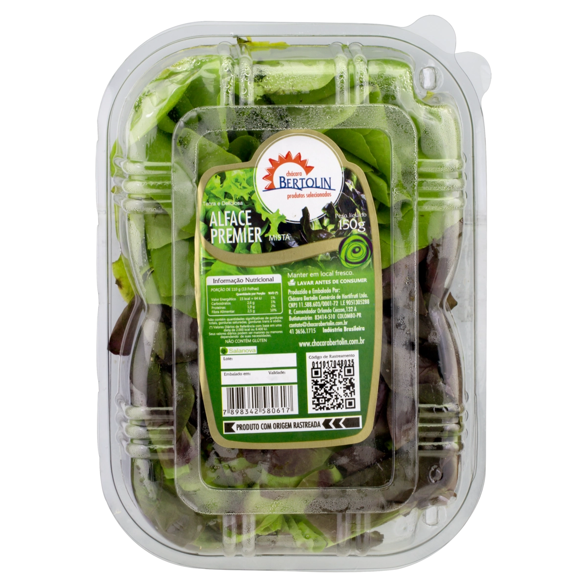 Alface Premier Mista Chácara Bertolin 150g
