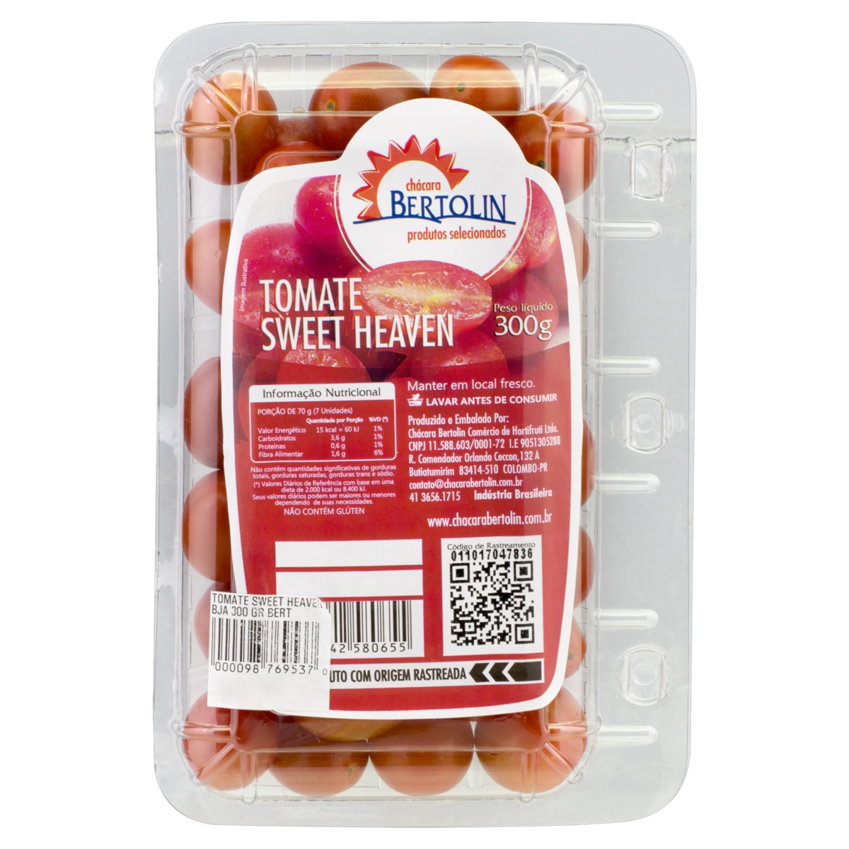 Tomate Sweet Heaven Chácara Bertolin 300g