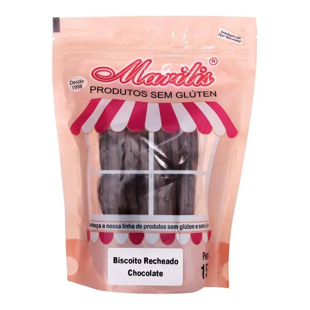 Biscoito Chocolate Recheado 170g Marilis