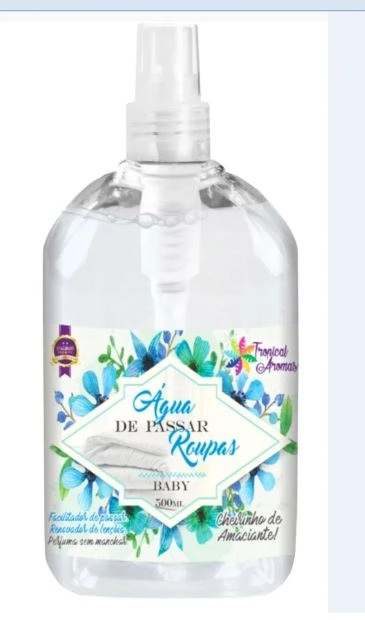 Agua Passar Roupa 500ml Baby