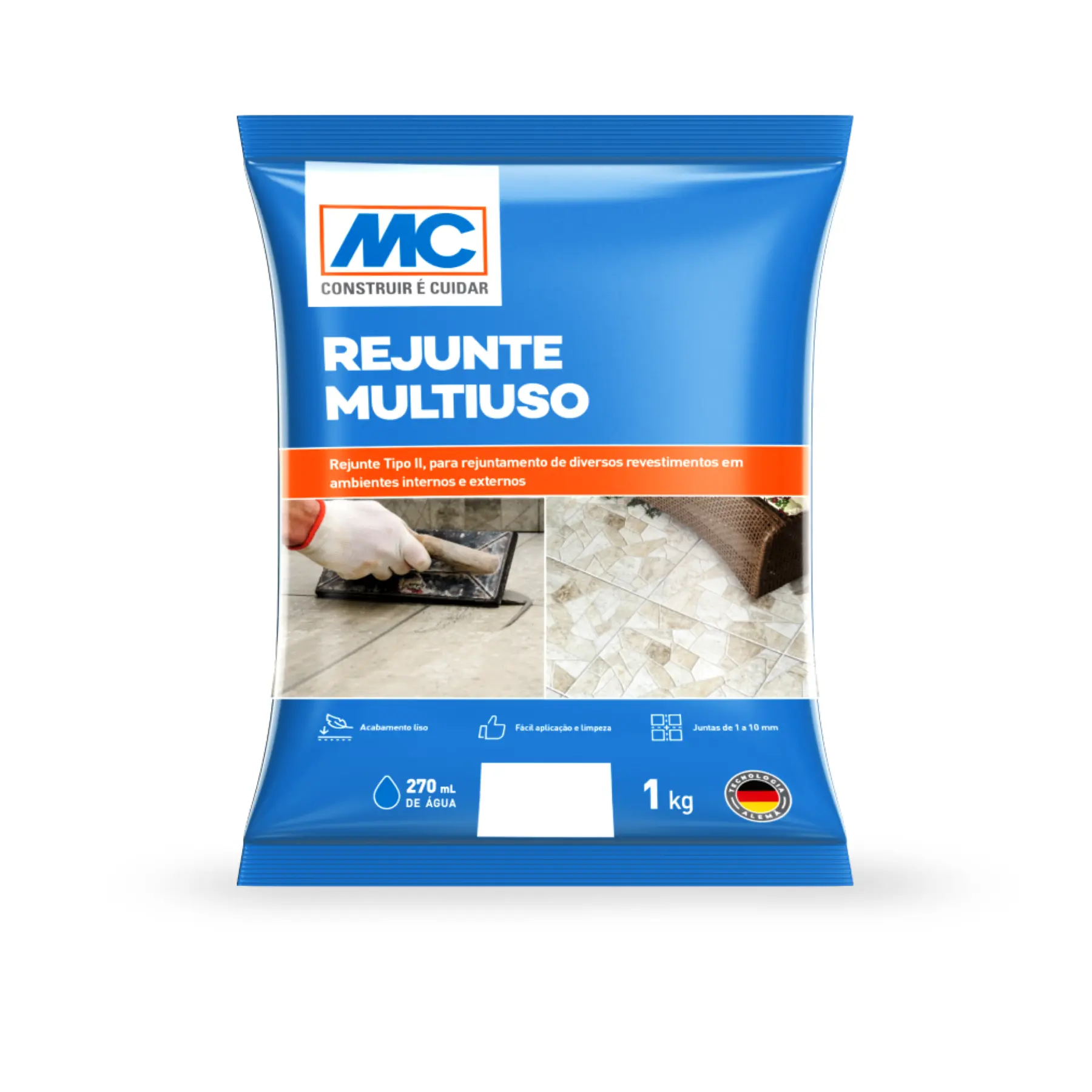 Rejunidadete P/ Porcel 1kg Branco Argatex Unidade 0001 Unidade