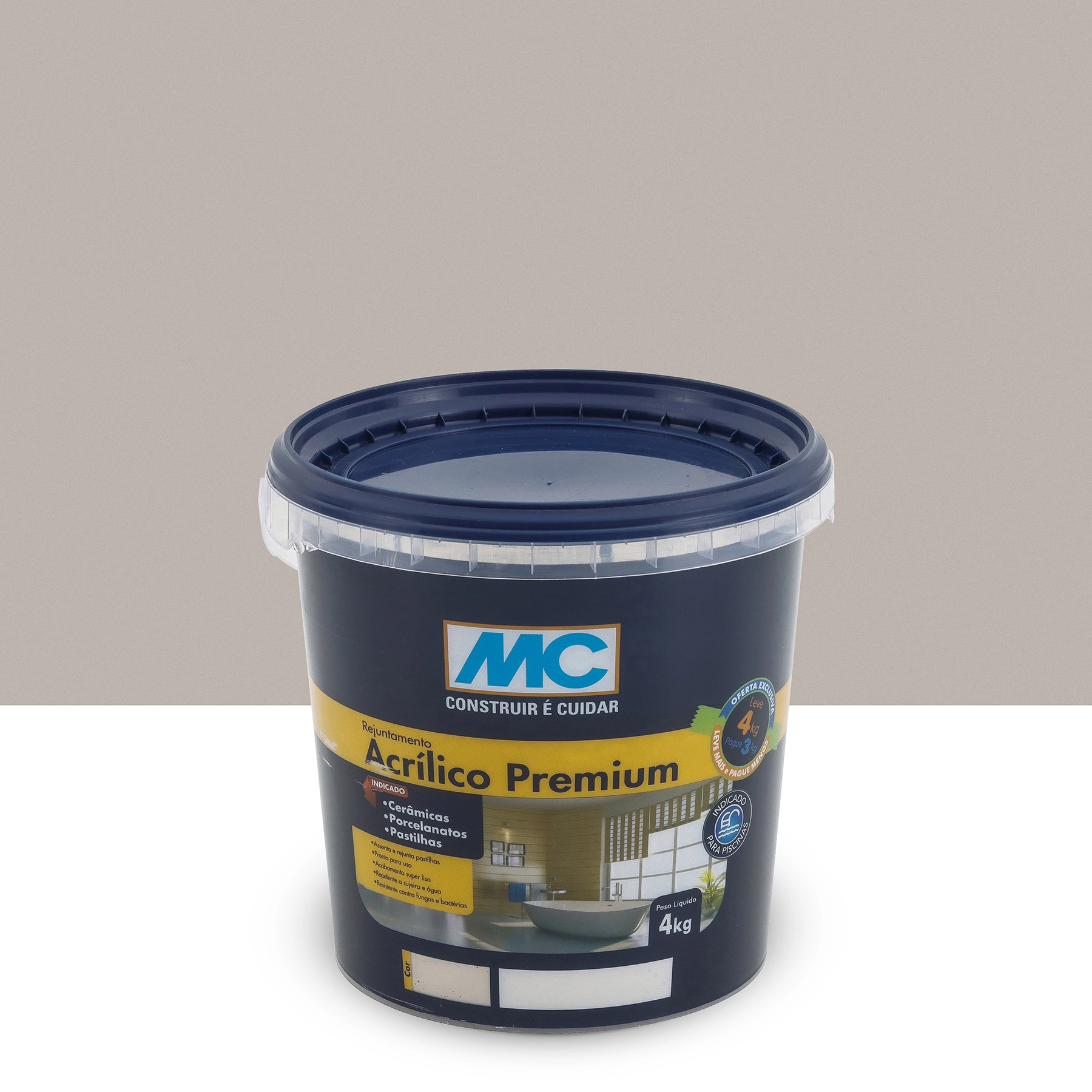 Rejunte Acrílico Premium Crema Marfil 4 Kg Mc Bauchemie