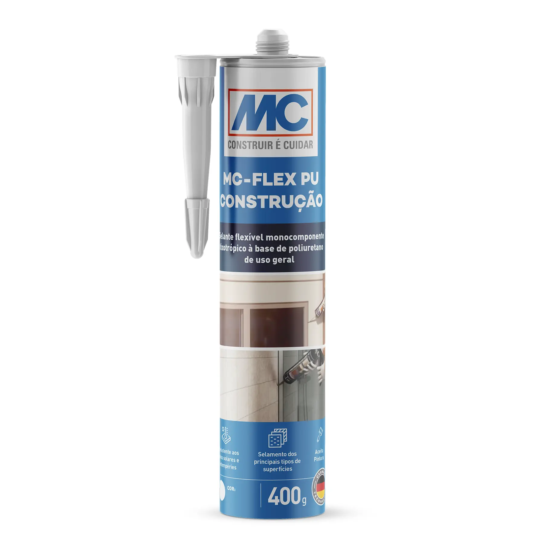 Selante PU 40 Branco 400g MC-Flex Construção MC Bauchemie